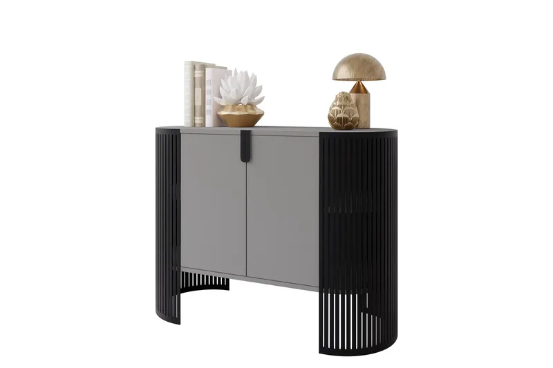 Friend Skænk 120x40 cm - Sort/Grå - Opbevaring - Opbevaringsmøbler - Skænke & sideboards