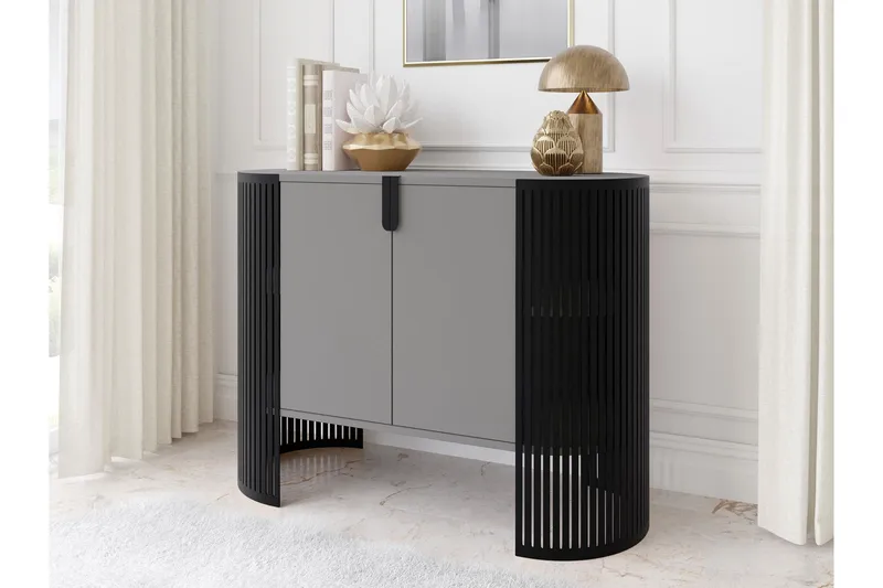 Friend Skænk 120x40 cm - Sort/Grå - Opbevaring - Opbevaringsmøbler - Skænke & sideboards