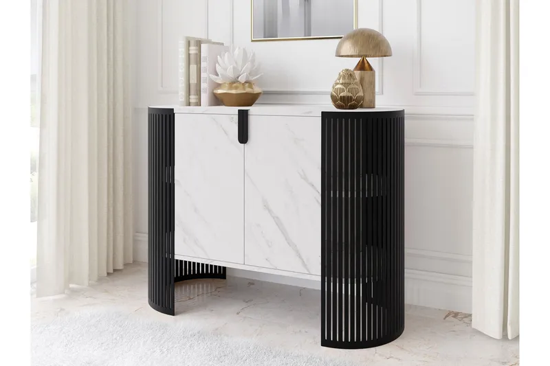 Friend Skænk 120x40 cm - Sort/Hvid - Opbevaring - Opbevaringsmøbler - Skænke & sideboards