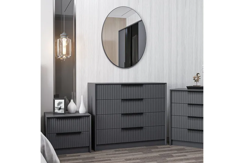 Fruitland Hjørnekommode 100 cm - Antracit - Opbevaring - Opbevaringsmøbler - Kommode - Entrékommode