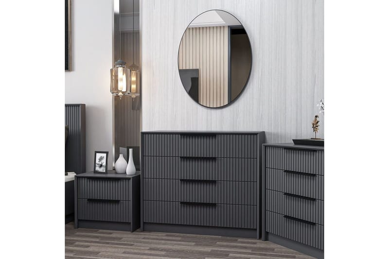 Fruitland Hjørnekommode 100 cm - Antracit - Opbevaring - Opbevaringsmøbler - Kommode - Entrékommode