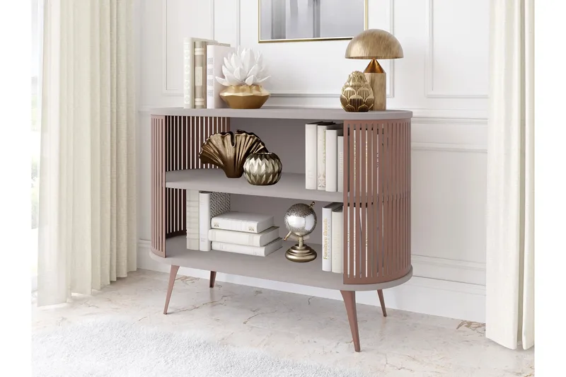 Galia Skænk 120x40 cm - Rosa/Grå - Opbevaring - Opbevaringsmøbler - Skænke & sideboards