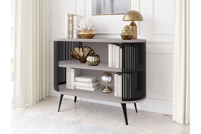 Galia Skænk 120x40 cm - Sort/Beige - Opbevaring - Opbevaringsmøbler - Skænke & sideboards