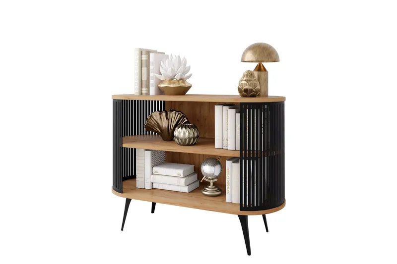 Galia Skænk 120x40 cm - Sort/Brun - Opbevaring - Opbevaringsmøbler - Skænke & sideboards