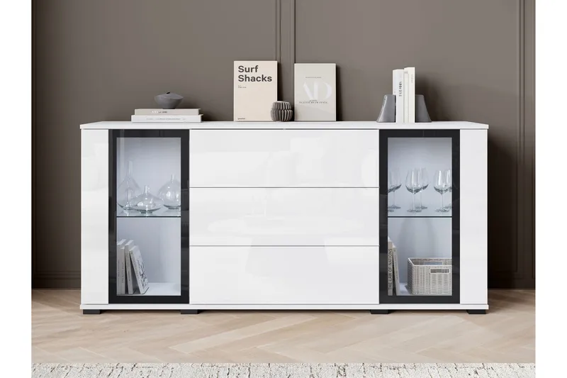 Gammel Skænk 150x40 cm, Brun