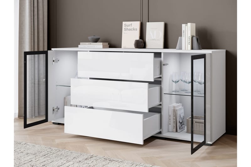 Gammel Skænk 150x40 cm - Brun - Opbevaring - Opbevaringsmøbler - Skænke & sideboards