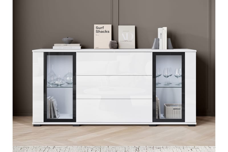 Gammel Skænk 150x40 cm, Brun