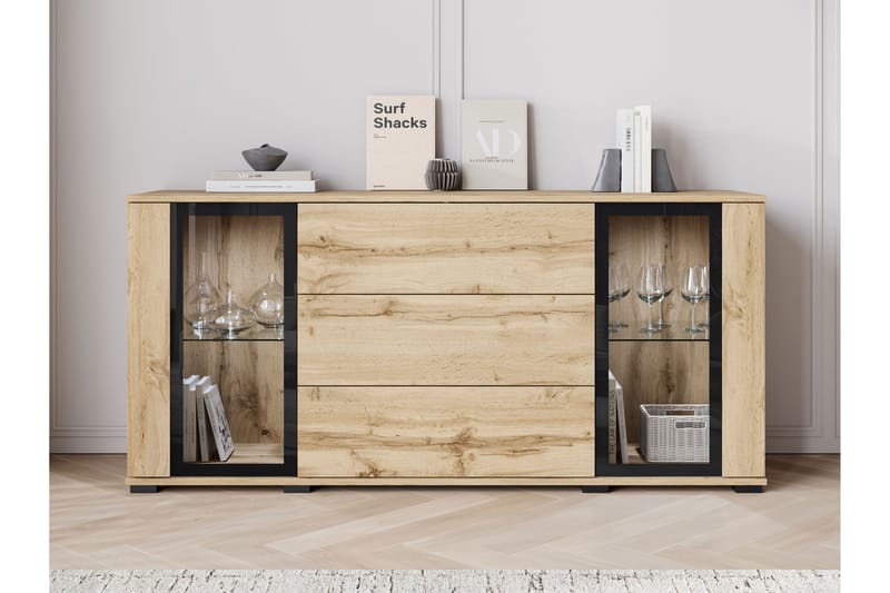 Gammel Skænk 150x40 cm - Brun - Opbevaring - Opbevaringsmøbler - Skænke & sideboards