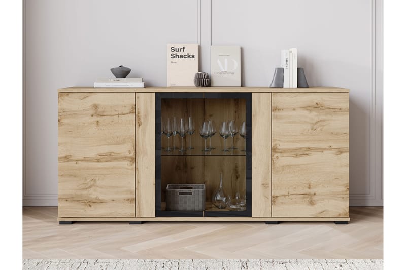 Gammel Skænk 150x40 cm, Hvid