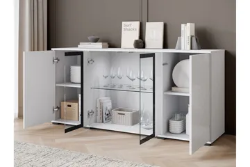 Gammel Skænk 150x40 cm - Sort - Opbevaring - Opbevaringsmøbler - Skænke & sideboards