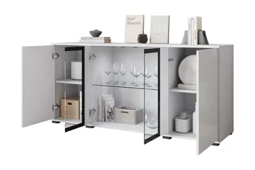 Gammel Skænk 150x40 cm - Sort - Opbevaring - Opbevaringsmøbler - Skænke & sideboards