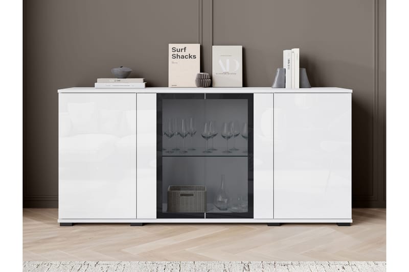 Gammel Skænk 150x40 cm - Sort - Opbevaring - Opbevaringsmøbler - Skænke & sideboards