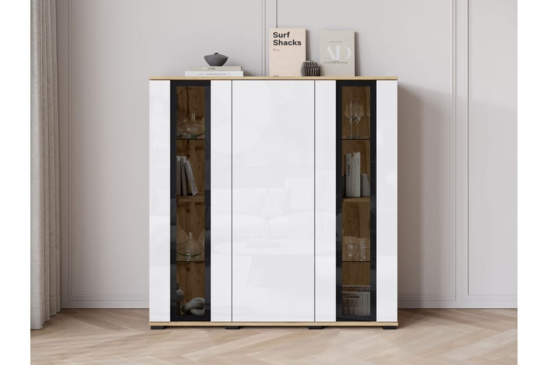 Gammelt Highboard - Sort - Opbevaring - Opbevaringsmøbler - Skænke & sideboards