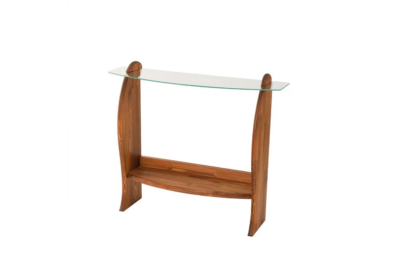 Guinn Kommode 106 cm, Brun/Transparent