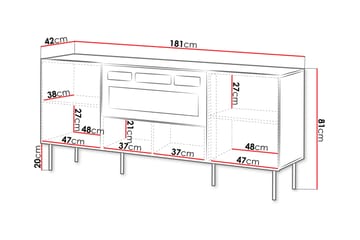 Hammarstrand Kommode 181 cm - Valnød - Opbevaring - Opbevaringsmøbler - Kommode