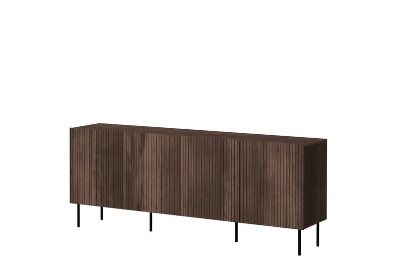 Hammarstrand Kommode Mørkt træ Bred 201 cm Højde 81 cm Dybde 42 cm, Valnød