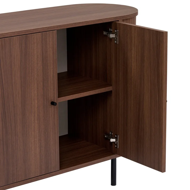 Haulover Konsolbord 180 cm - Valnød/Sort - Opbevaring - Opbevaringsmøbler - Skænke & sideboards