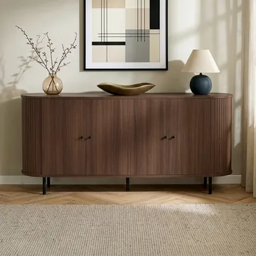 Haulover Konsolbord 180 cm - Valnød/Sort - Opbevaring - Opbevaringsmøbler - Skænke & sideboards