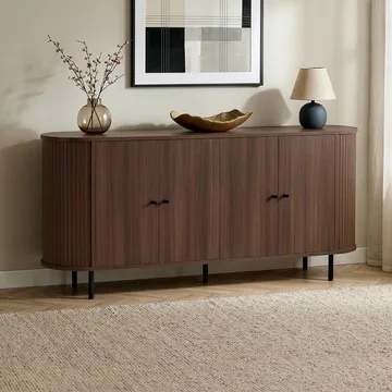 Haulover Konsolbord 180 cm - Valnød/Sort - Opbevaring - Opbevaringsmøbler - Skænke & sideboards