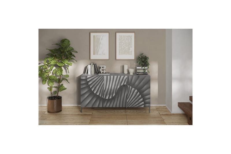 Hawell Skænk 181 cm - Grå - Opbevaring - Opbevaringsmøbler - Skænke & sideboards