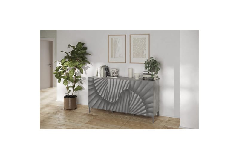 Hawell Skænk 181 cm - Grå - Opbevaring - Opbevaringsmøbler - Skænke & sideboards