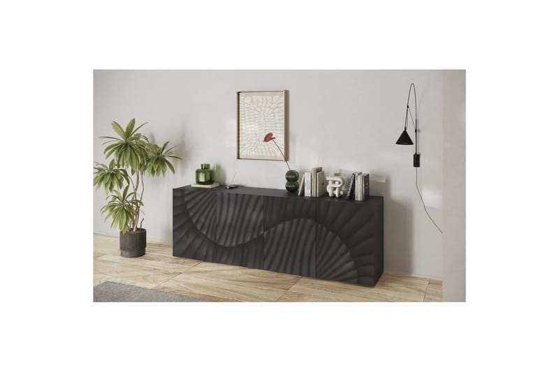 Hawell Skænk 241 cm - Mørkegrå - Opbevaring - Opbevaringsmøbler - Skænke & sideboards