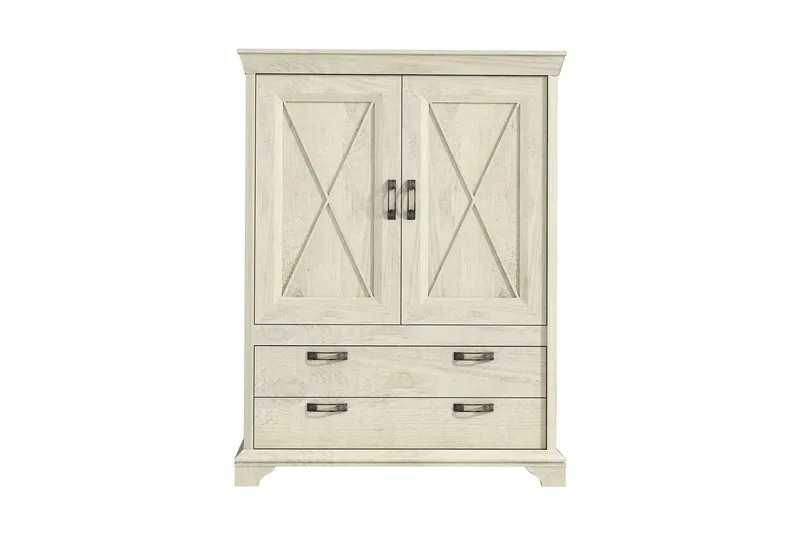 Hurlston Skænk 123 cm - Hvid - Opbevaring - Opbevaringsmøbler - Skænke & sideboards