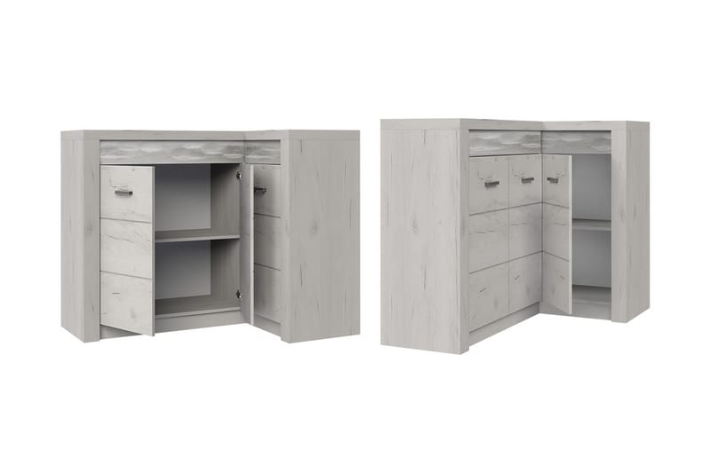 Indianapolis skænk 131x42x104 cm - Brun - Opbevaring - Opbevaringsmøbler - Skænke & sideboards