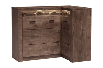 Indianapolis skænk 131x42x104 cm - Brun - Opbevaring - Opbevaringsmøbler - Skænke & sideboards