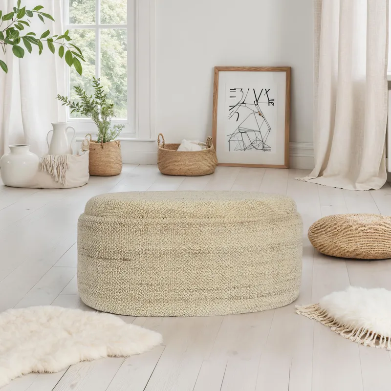 Ivoara Skammel 81 cm Oval - brunbeige - Opbevaring - Opbevaringsmøbler - Kister