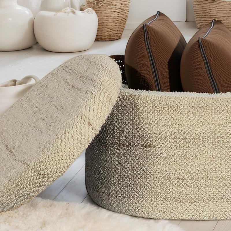 Ivoara Skammel 81 cm Oval - brunbeige - Opbevaring - Opbevaringsmøbler - Kister