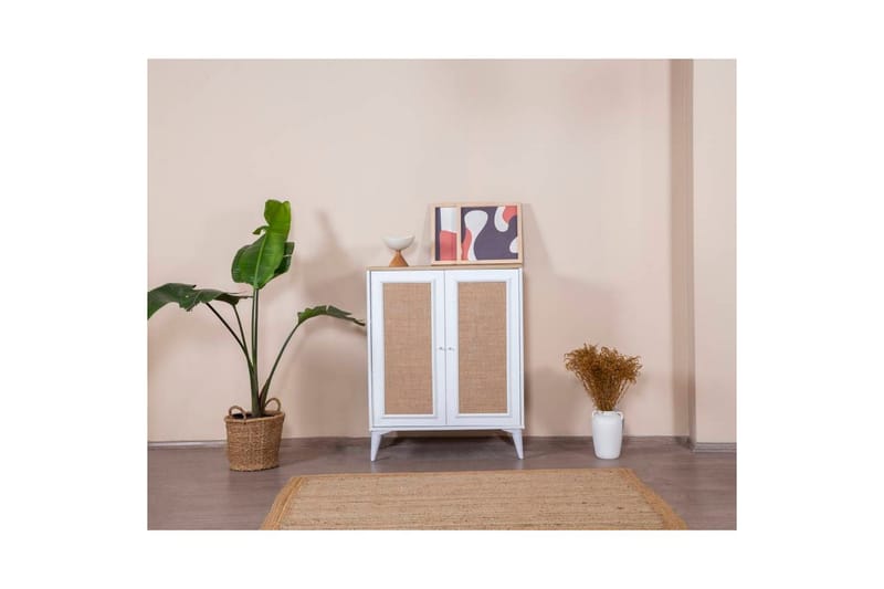 Jatinder Skænk 90x41 cm - Natur/Hvid - Opbevaring - Opbevaringsmøbler - Skænke & sideboards