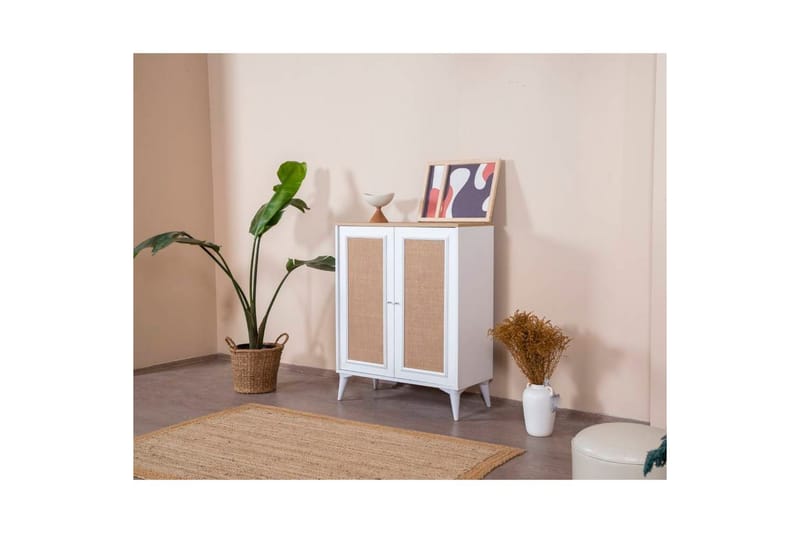 Jatinder Skænk 90x41 cm - Natur/Hvid - Opbevaring - Opbevaringsmøbler - Skænke & sideboards
