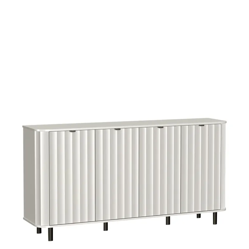 Joriel Skænk 177 cm, Hvid|sort