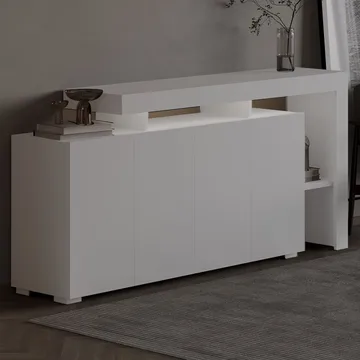 Jurukovo Konsolbord 170 cm - Hvid - Opbevaring - Opbevaringsmøbler - Skænke & sideboards