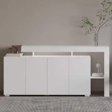 Jurukovo Konsolbord 170 cm - Hvid - Opbevaring - Opbevaringsmøbler - Skænke & sideboards