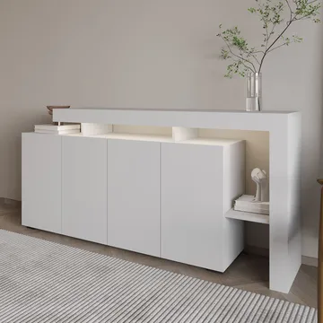 Jurukovo Konsolbord 170 cm - Hvid - Opbevaring - Opbevaringsmøbler - Skænke & sideboards