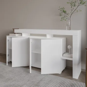 Jurukovo Konsolbord 170 cm - Hvid - Opbevaring - Opbevaringsmøbler - Skænke & sideboards
