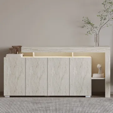 Jurukovo Konsolbord 170 cm - Travertin - Opbevaring - Opbevaringsmøbler - Skænke & sideboards