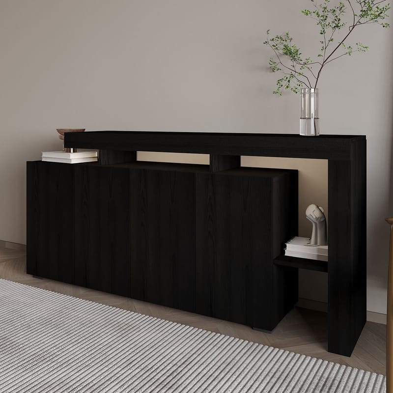 Jurukovo Konsolbord 170 cm - Wood Black - Opbevaring - Opbevaringsmøbler - Skænke & sideboards