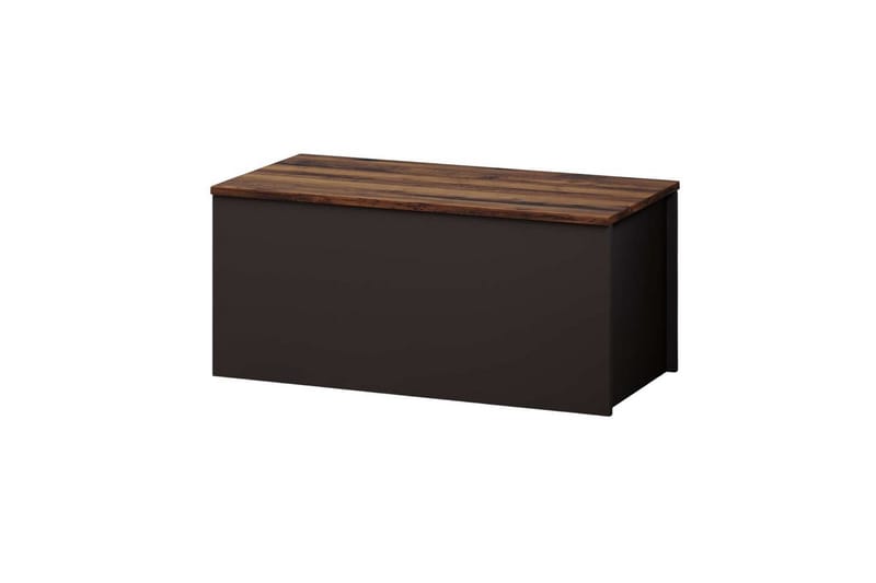 Kamiloba Hjørnekommode 90 cm - Antracit/Valnød - Opbevaring - Opbevaringsmøbler - Kommode