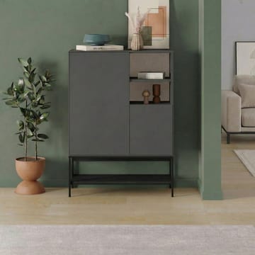 Kenvor Skænk 90x125x40 cm - Antracit/Træ/Sort - Opbevaring - Opbevaringsmøbler - Skænke & sideboards