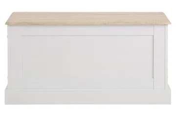 Dareia opbevaringskista 90 cm - hvid/Brun - Opbevaring - Opbevaringsmøbler - Kister