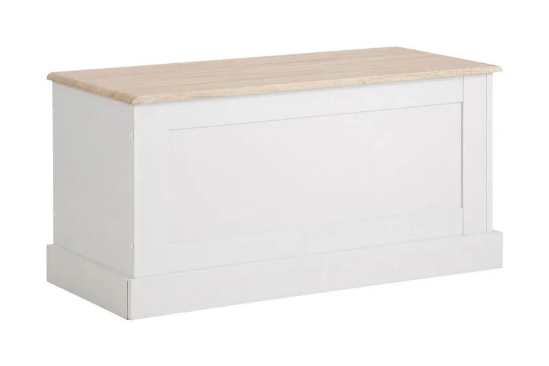 Dareia opbevaringskista 90 cm - hvid/Brun - Opbevaring - Opbevaringsmøbler - Kister