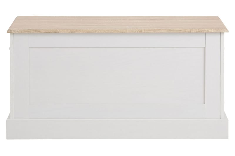 Dareia opbevaringskista 90 cm - hvid/Brun - Opbevaring - Opbevaringsmøbler - Kister