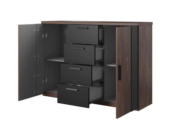 Joannie Opbevaringskiste 132 cm - Mørkebrun/Sort - Opbevaring - Opbevaringsmøbler - Kister