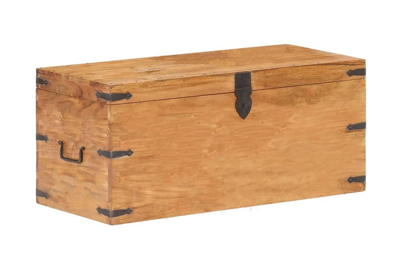 Kiste 90x40x40 cm massivt akacietræ - Opbevaring - Opbevaringsmøbler - Kister