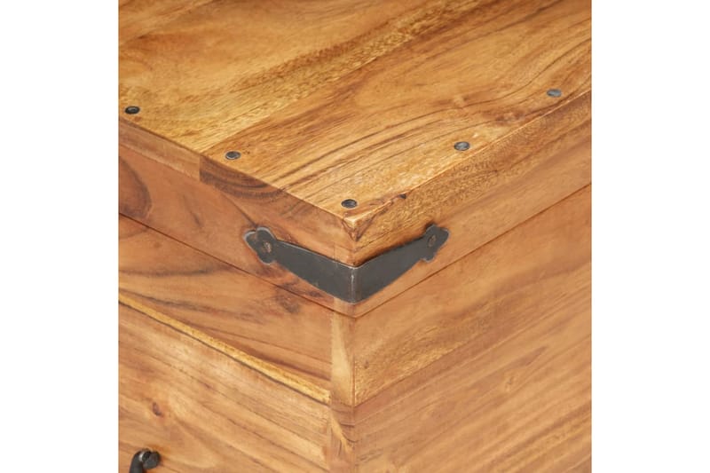 Kiste 90x40x40 cm massivt akacietræ - Opbevaring - Opbevaringsmøbler - Kister