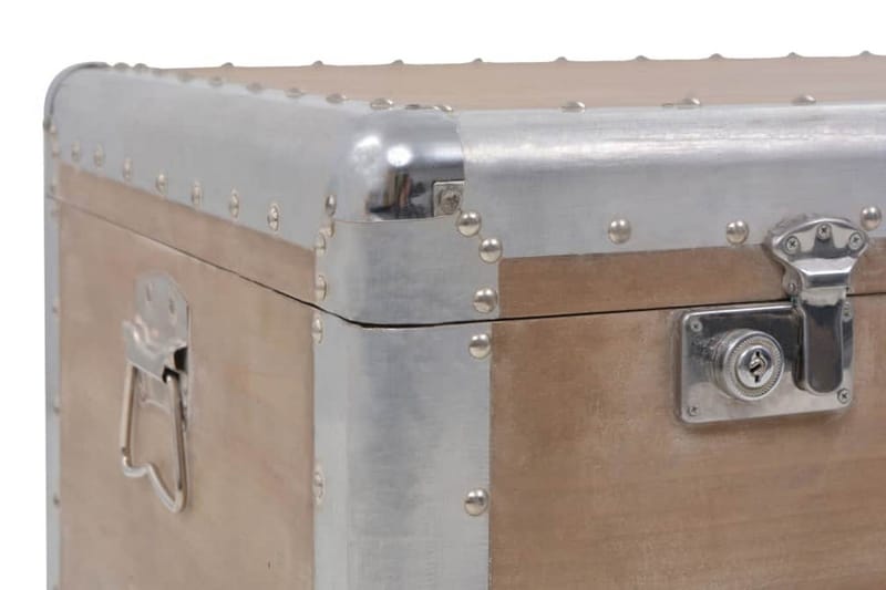 Opbevaringskasse I Massivt Grantræ 91 X 52 X 40 Cm Brun - Brun - Opbevaring - Opbevaringsmøbler - Kister