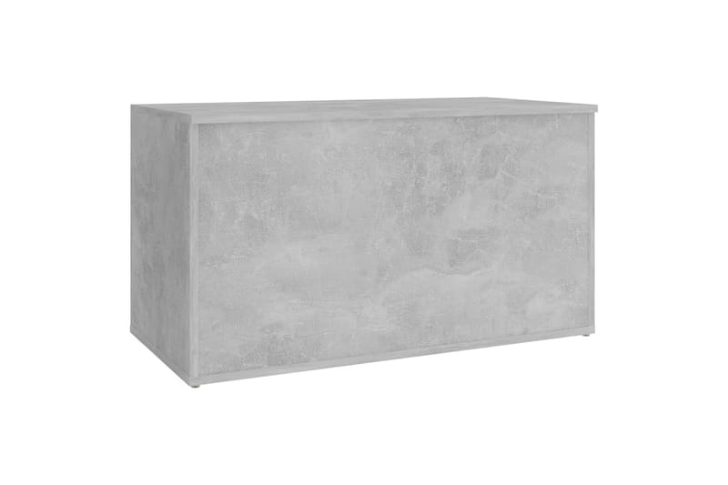 opbevaringskiste 84x42x46 cm spånplade betongrå - Grå - Opbevaring - Opbevaringsmøbler - Kister